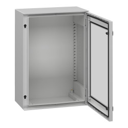 NSYPLM75TG Schneider - Coffret Thalassa 747x536x300 avec porte transparente - étanche IP66 - IK08 - RAL 7035 - PanelSet PLM