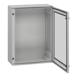 NSYPLM86TG Schneider - Coffret Thalassa 847x636x300 avec porte transparente - étanche IP66 - IK08 - RAL 7035 - PanelSet PLM