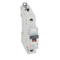 407433 Legrand DX3 - Disjoncteur unipolaire 20A 1P B20 6000A/10kA - Courbe B - 230V - À vis - 1 module