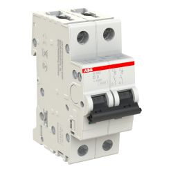 S202 D3 - Disjoncteur bipolaire ABB 3A - 2P - Courbe D - 6/10kA - Bornes à vis - 2CDS252001R0031 - 352256