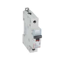 407428 Legrand DX3 - Disjoncteur unipolaire 4A 1P B4 6000A/10kA - Courbe B - 230V - À vis - 1 module