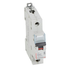 407436 Legrand DX3 - Disjoncteur unipolaire 40A 1P B40 6000A/10kA - Courbe B - 230V - À vis - 1 module