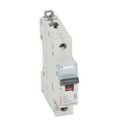 407662 Legrand DX3 - Disjoncteur unipolaire 1A 1P C1 6000A/10kA - 230V - Bornes à vis - 1 module