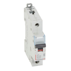 407969 Legrand DX3 - Disjoncteur unipolaire 10A 1P D10 6000A/10kA - Courbe D - 230V - À vis - 1 module