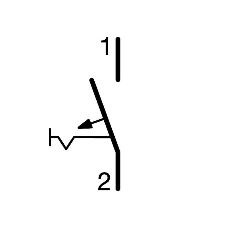 NDN140 - Disjoncteur Hager unipolaire 40A - 1P - 10/15kA - courbe D - Bornes à vis alignées - 1 module