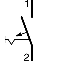 NDN163 - Disjoncteur Hager unipolaire 63A - 1P - 10/15kA - courbe D - Bornes à vis alignées - 1 module