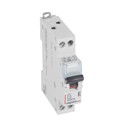 407735 Legrand DX3 - Disjoncteur unipolaire + neutre 2A - 6/10kA - Courbe C - Vis/vis - 1 module - 230V