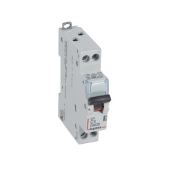 407736 Legrand DX3 - Disjoncteur unipolaire + neutre 3A - 6/10kA - Courbe C - Vis/vis - 1 module - 230V
