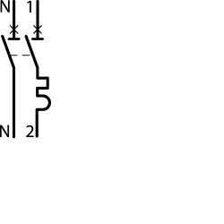 NFT702 - Disjoncteur Hager phase neutre 2A - 1P+N - 6/10kA - courbe C - Bornes à vis - 1 module