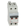 407511 Legrand DX3 - Disjoncteur bipolaire 25A 2P B25 6000A/10kA - Courbe B - 230V - À vis - 2 modules