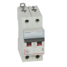 407514 Legrand DX3 - Disjoncteur bipolaire 50A 2P B50 6000A/10kA - Courbe B - 230V - À vis - 2 modules