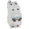 409227 Legrand DX3 - Disjoncteur bipolaire 63A 2P C63 10000A/16kA - 230V - Courbe C - À vis - 2 modules